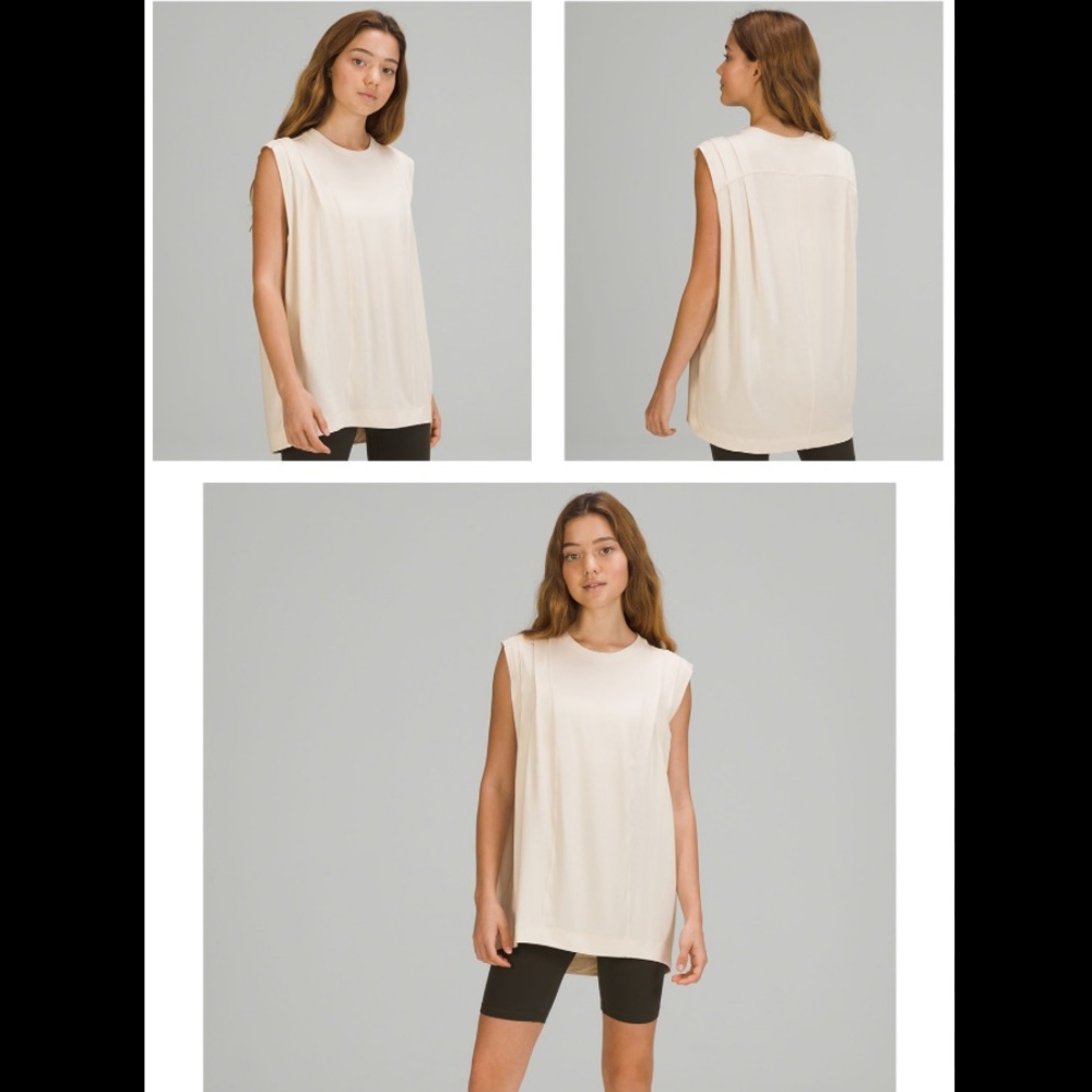 NWT Lululemon Athletica Modal Pleated Shoulder Tank Size 8. Top Shirt lw1djms - Picture 6 of 6